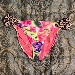 Cheetah Floral Pink! Bikini Bottom